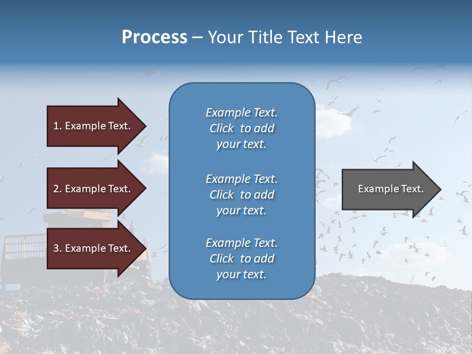 Sky Disposal Blue PowerPoint Template
