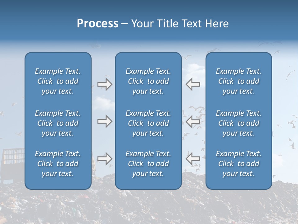 Sky Disposal Blue PowerPoint Template