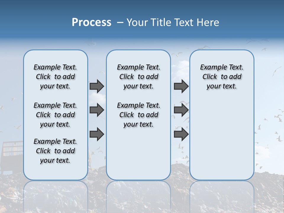 Sky Disposal Blue PowerPoint Template