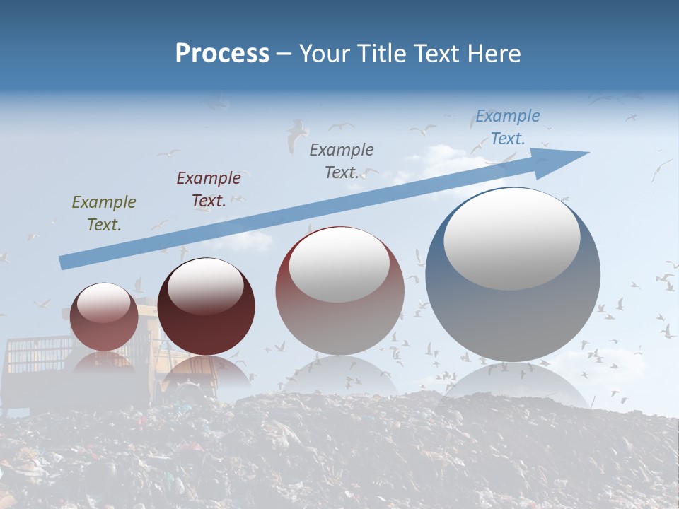 Sky Disposal Blue PowerPoint Template