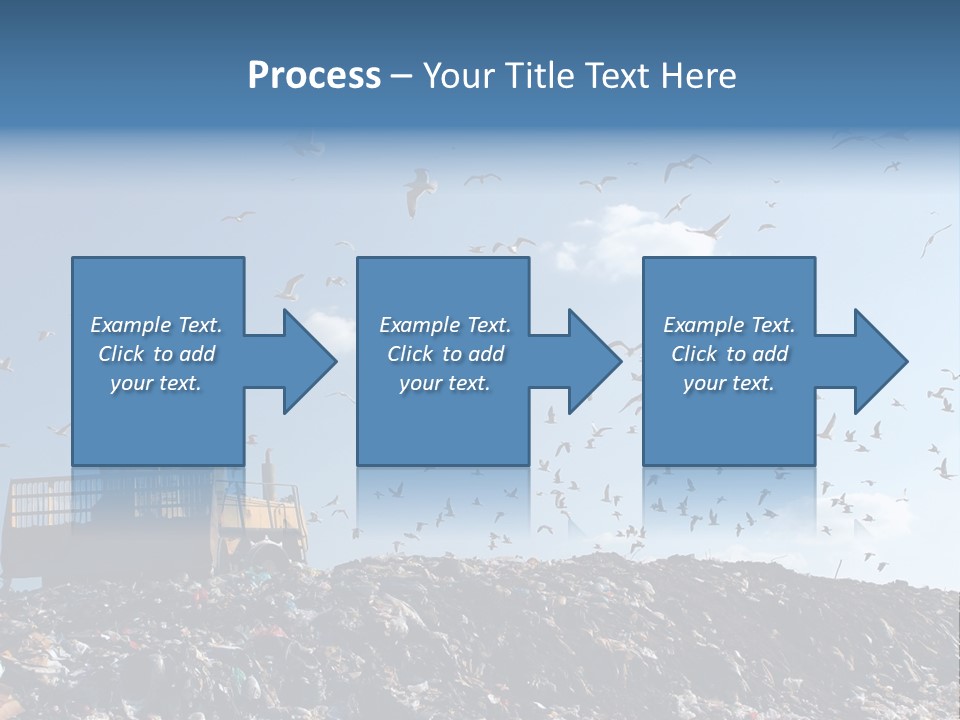 Sky Disposal Blue PowerPoint Template