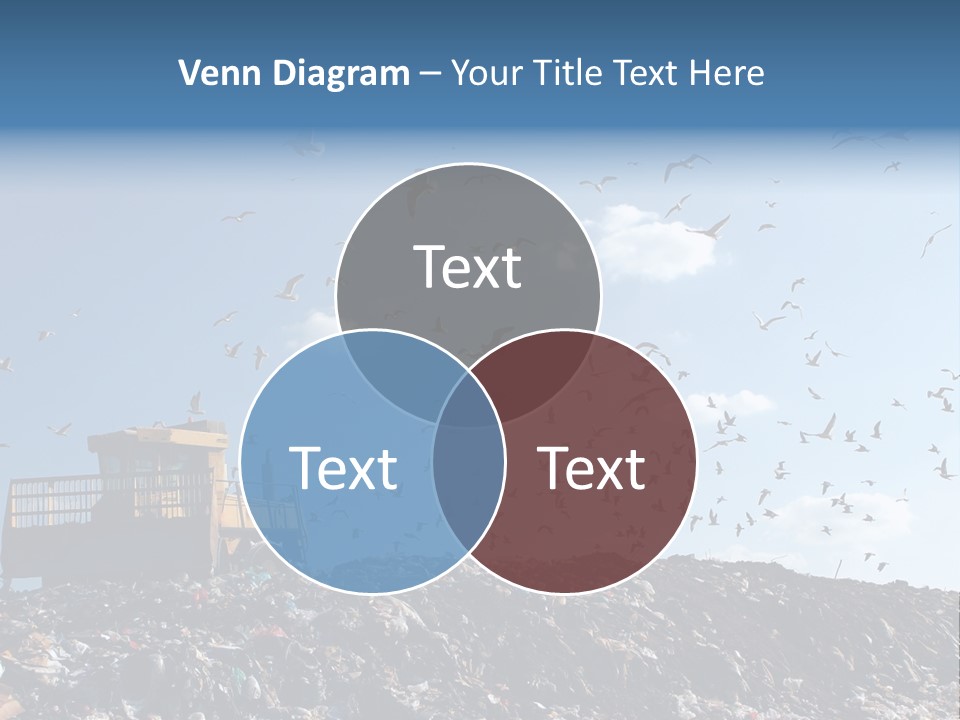 Sky Disposal Blue PowerPoint Template