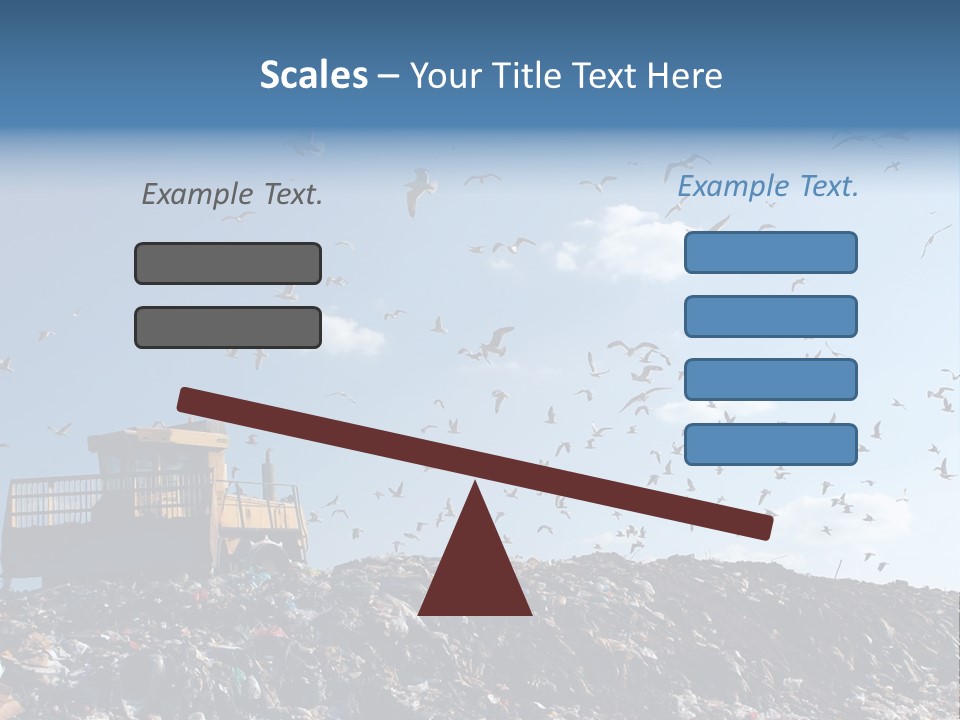 Sky Disposal Blue PowerPoint Template