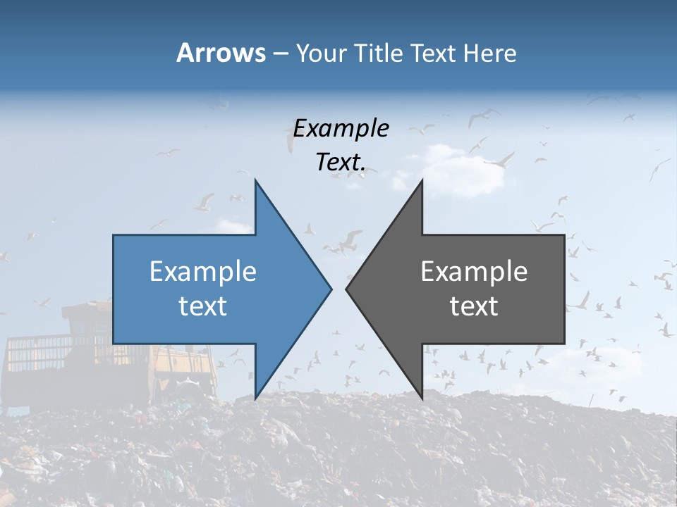 Sky Disposal Blue PowerPoint Template