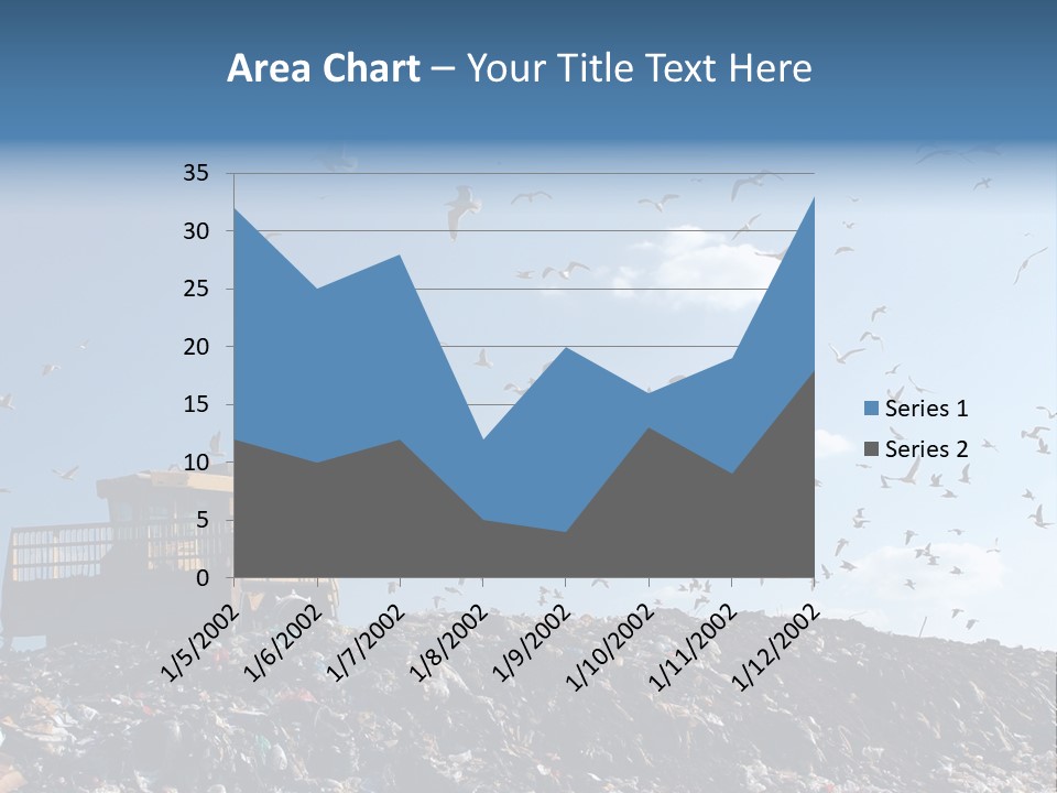 Sky Disposal Blue PowerPoint Template
