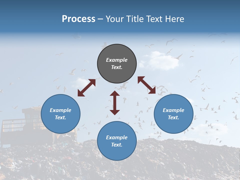 Sky Disposal Blue PowerPoint Template