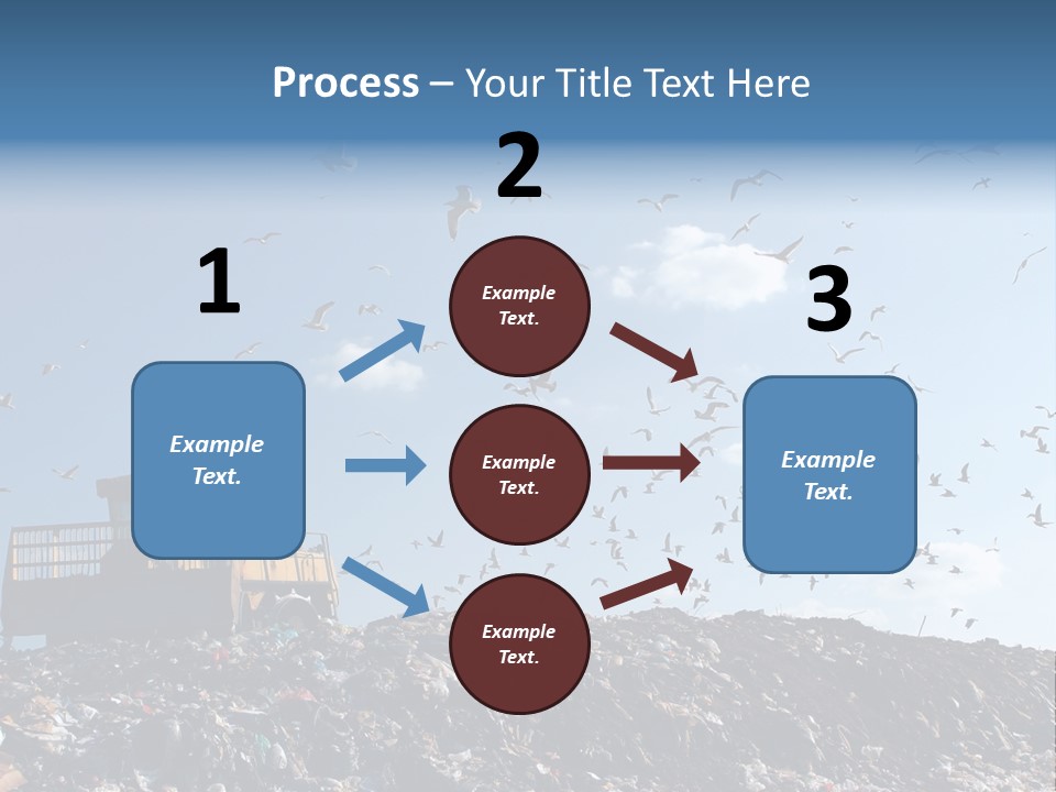 Sky Disposal Blue PowerPoint Template