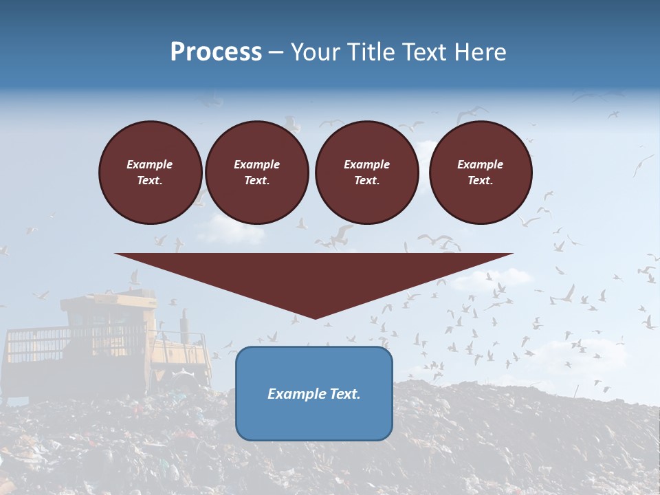 Sky Disposal Blue PowerPoint Template