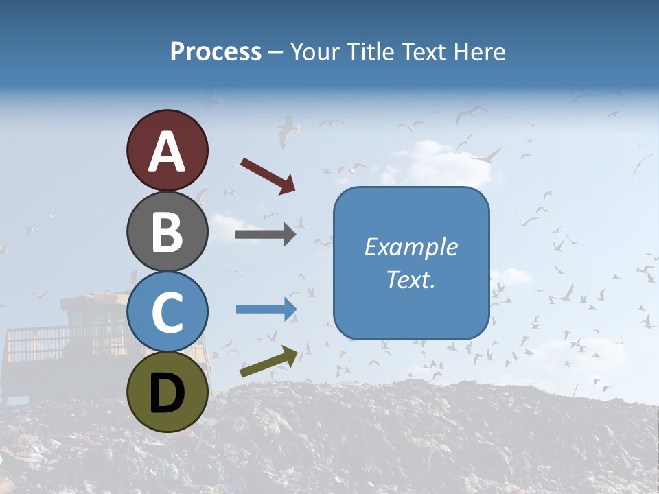 Sky Disposal Blue PowerPoint Template