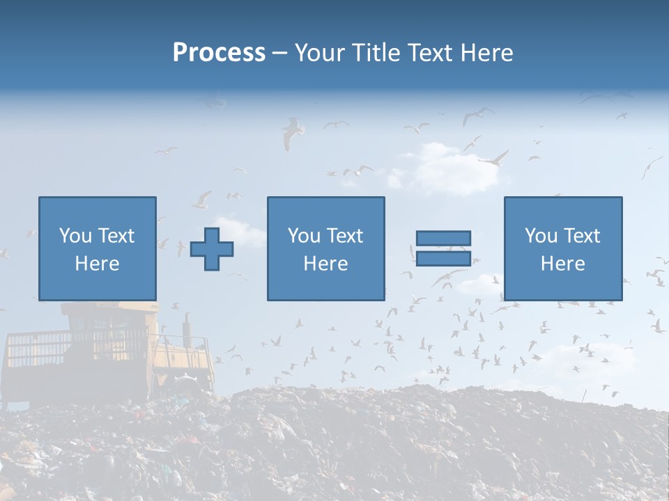 Sky Disposal Blue PowerPoint Template