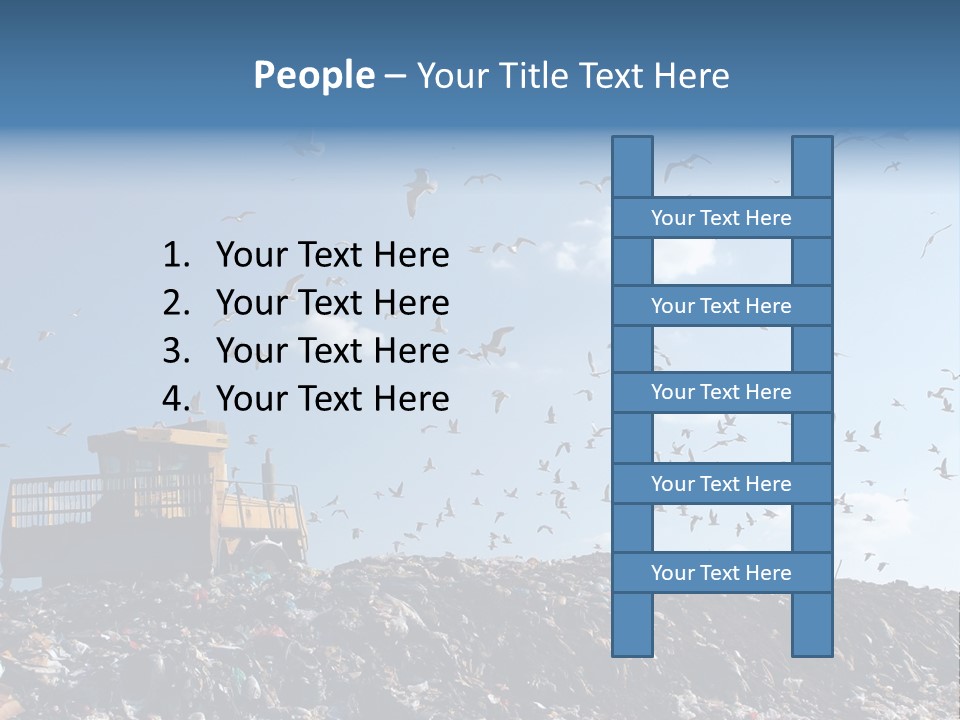 Sky Disposal Blue PowerPoint Template