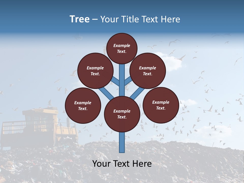 Sky Disposal Blue PowerPoint Template