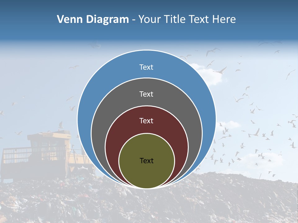 Sky Disposal Blue PowerPoint Template