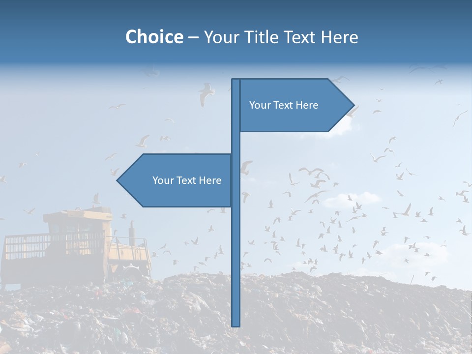 Sky Disposal Blue PowerPoint Template