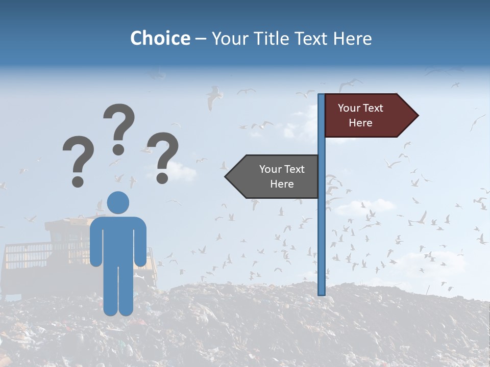 Sky Disposal Blue PowerPoint Template