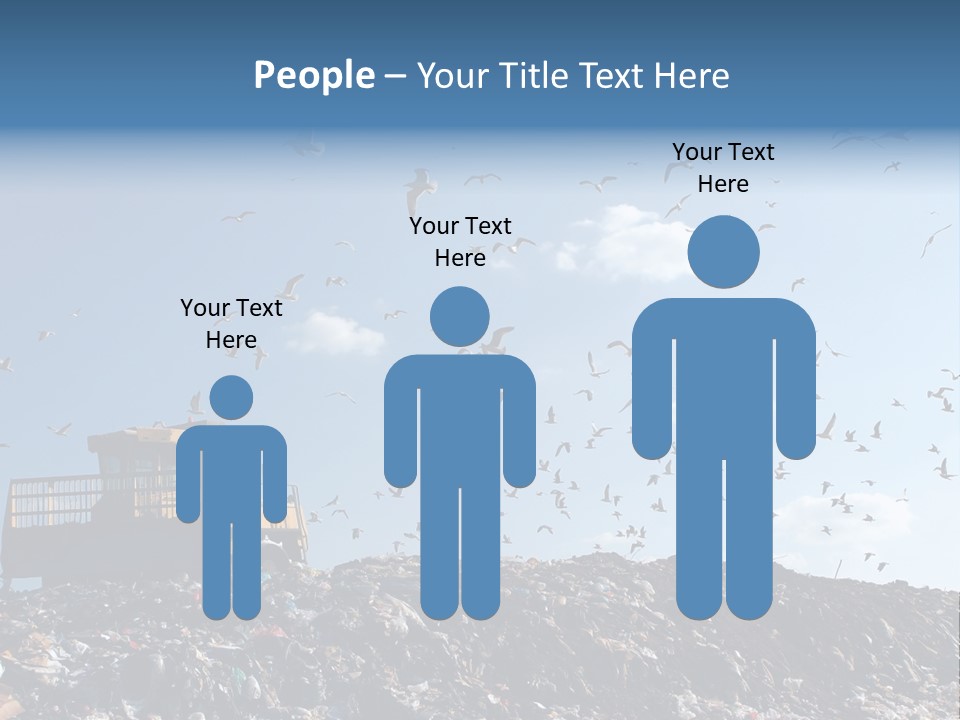 Sky Disposal Blue PowerPoint Template