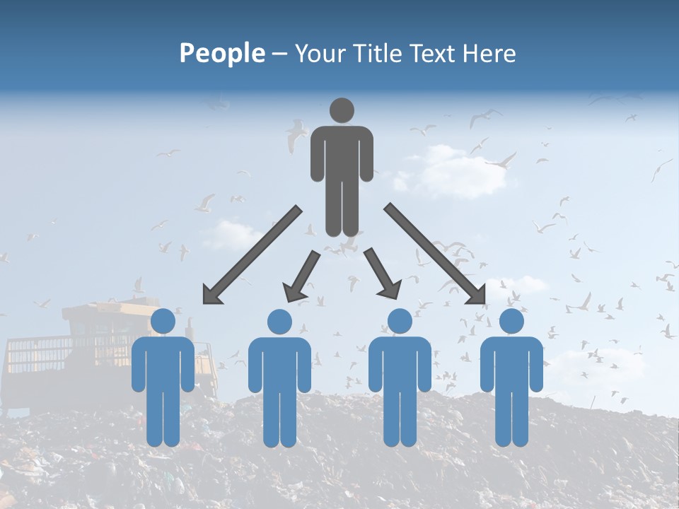 Sky Disposal Blue PowerPoint Template