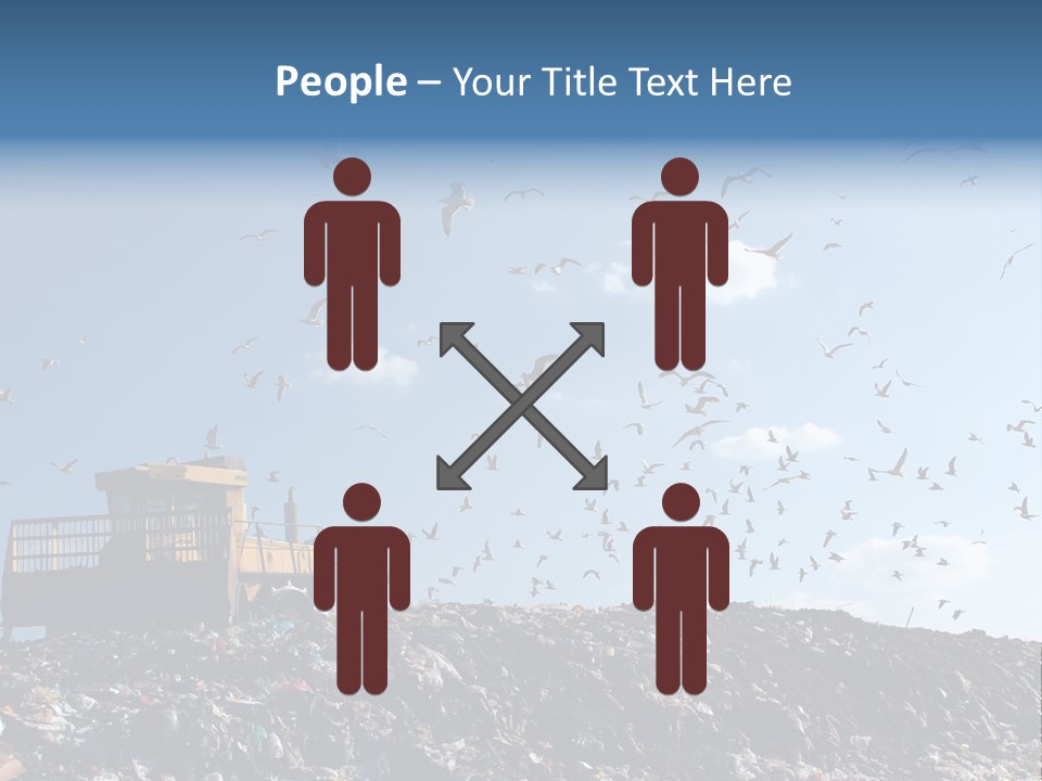 Sky Disposal Blue PowerPoint Template