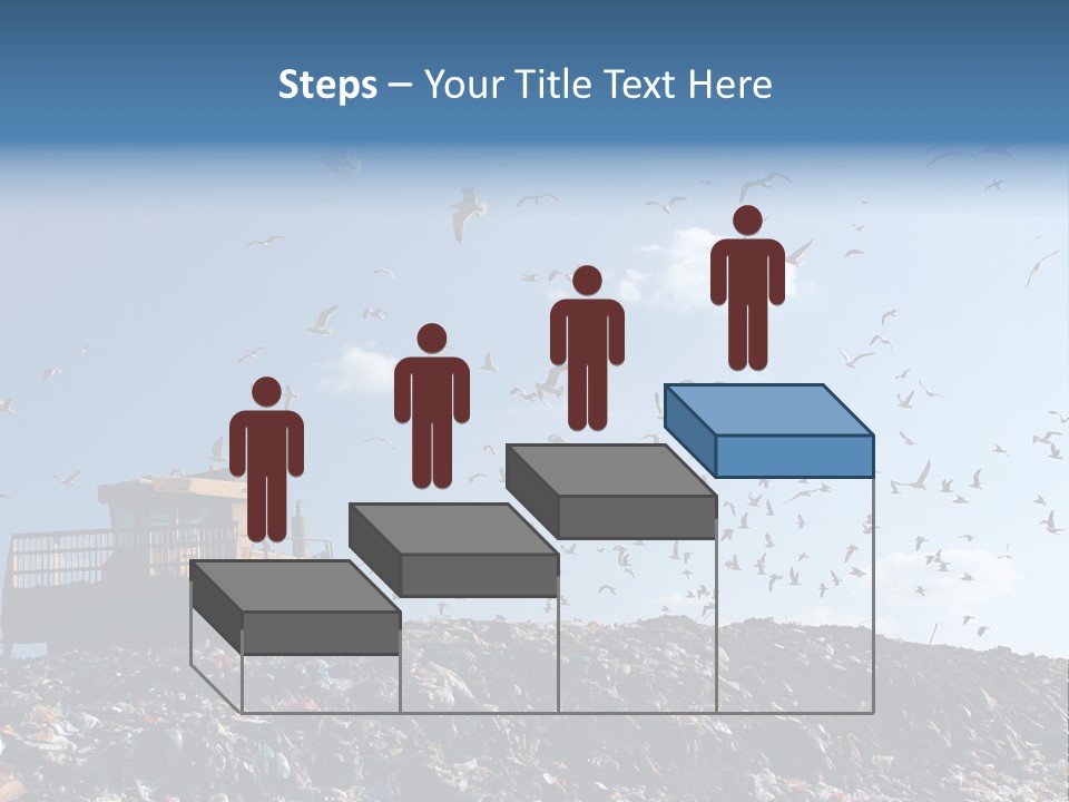 Sky Disposal Blue PowerPoint Template