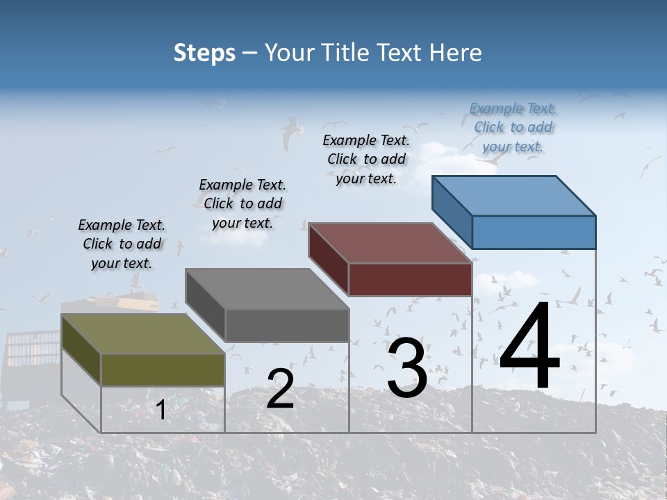Sky Disposal Blue PowerPoint Template