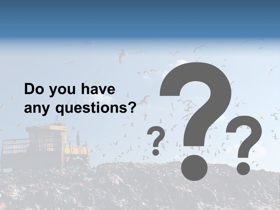 Sky Disposal Blue PowerPoint Template