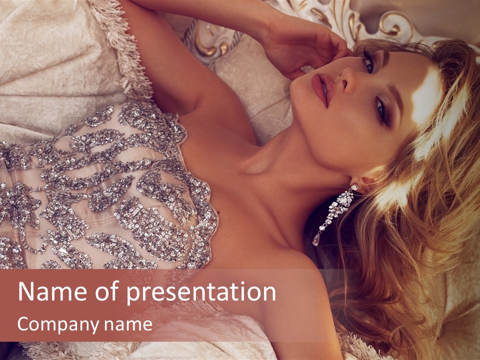 Love Female Elegance PowerPoint Template