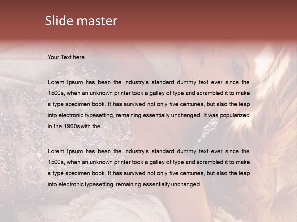 Love Female Elegance PowerPoint Template