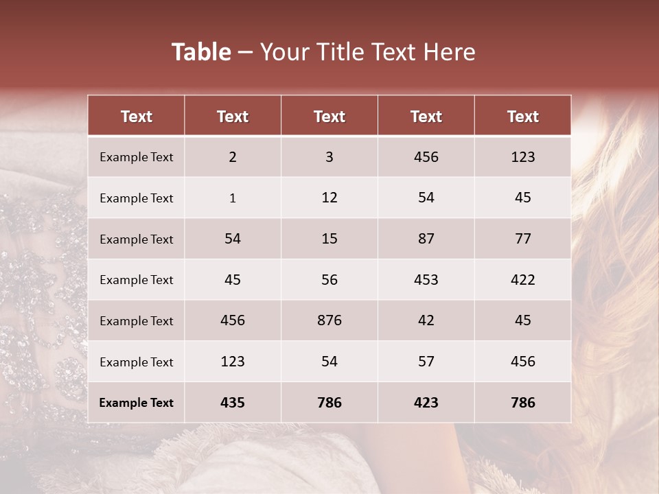 Love Female Elegance PowerPoint Template