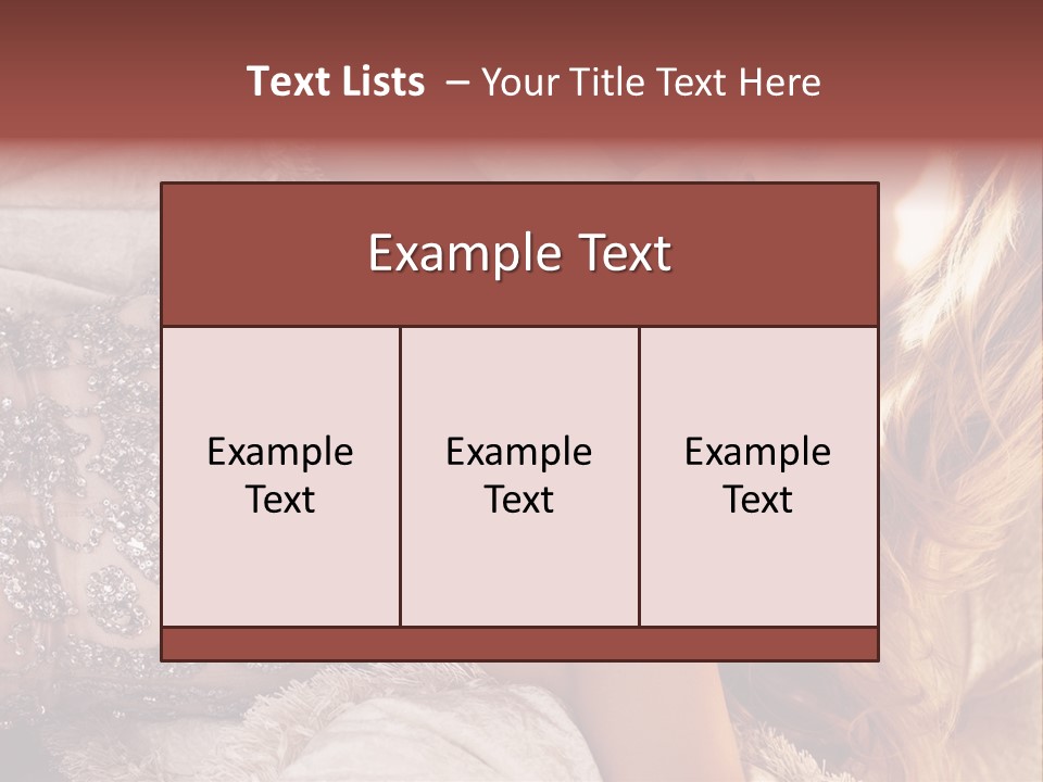 Love Female Elegance PowerPoint Template