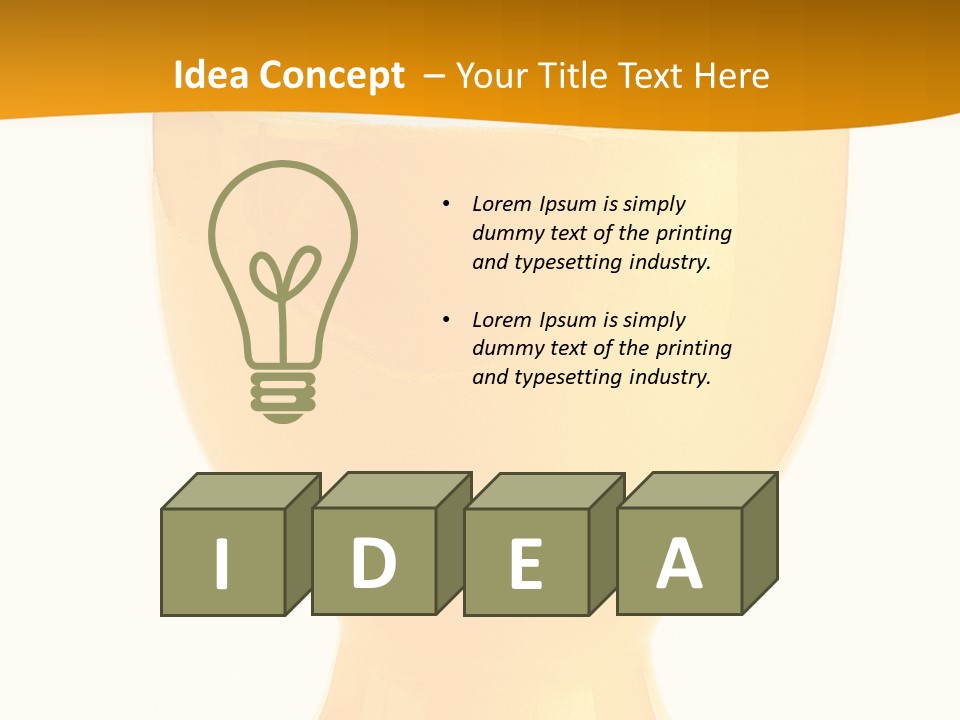 Breakfast Delicious Orange PowerPoint Template