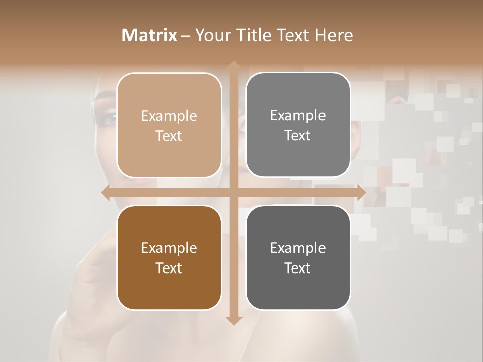 Palm Freshness Eyes PowerPoint Template