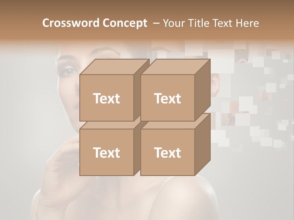 Palm Freshness Eyes PowerPoint Template