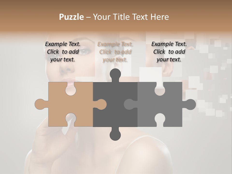 Palm Freshness Eyes PowerPoint Template