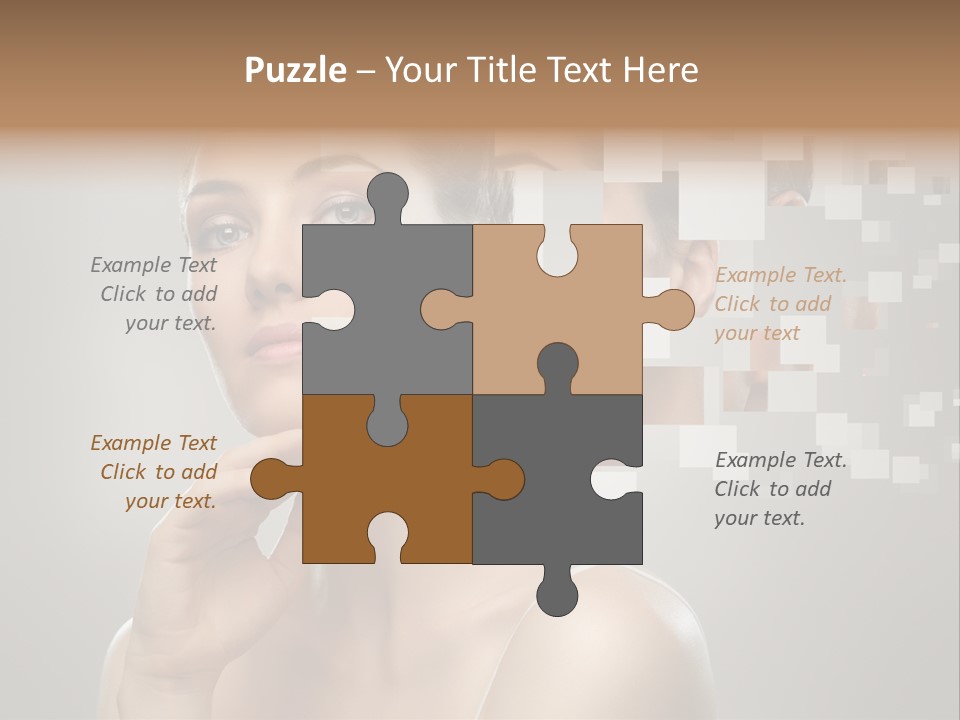 Palm Freshness Eyes PowerPoint Template