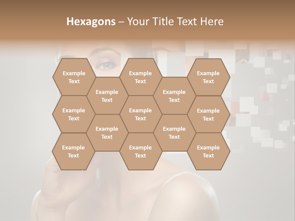 Palm Freshness Eyes PowerPoint Template