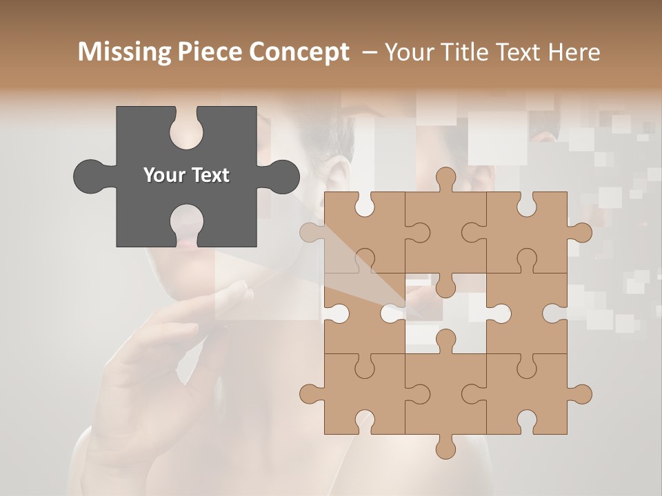 Palm Freshness Eyes PowerPoint Template