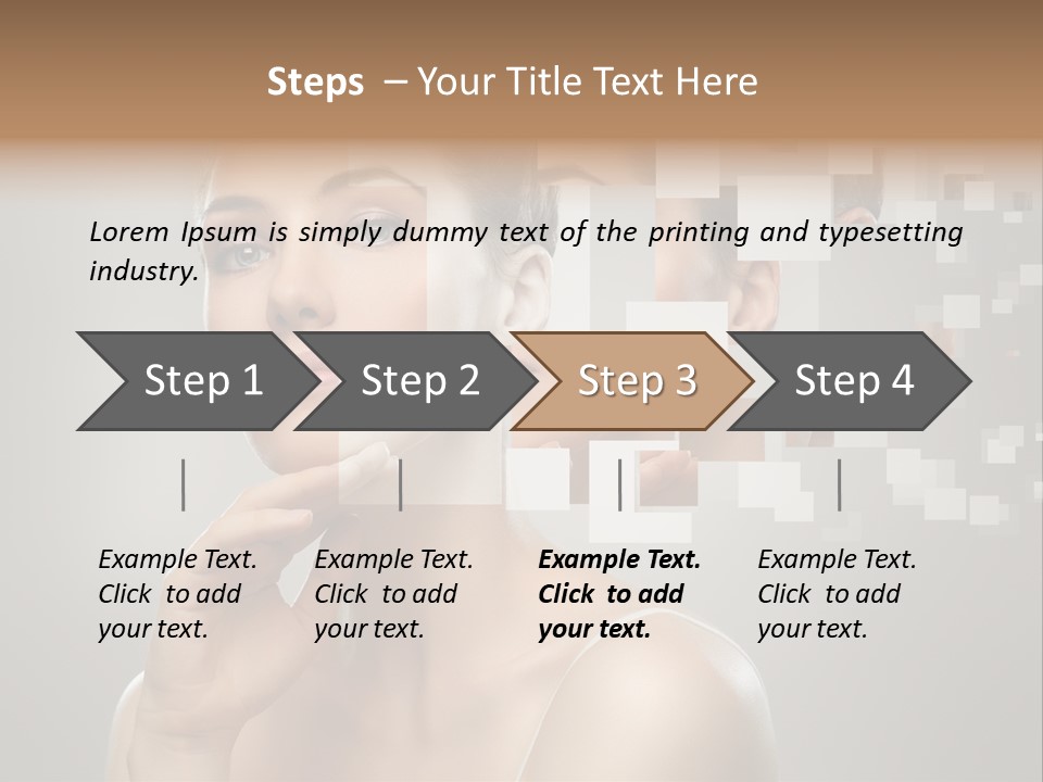 Palm Freshness Eyes PowerPoint Template