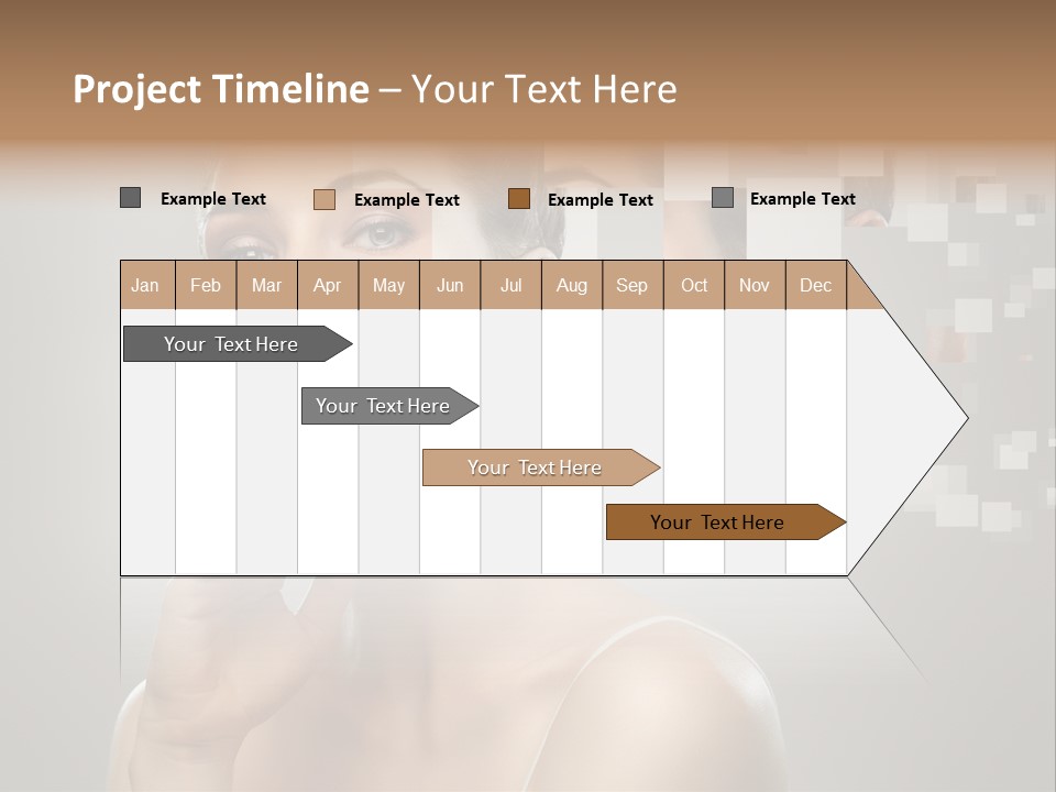 Palm Freshness Eyes PowerPoint Template