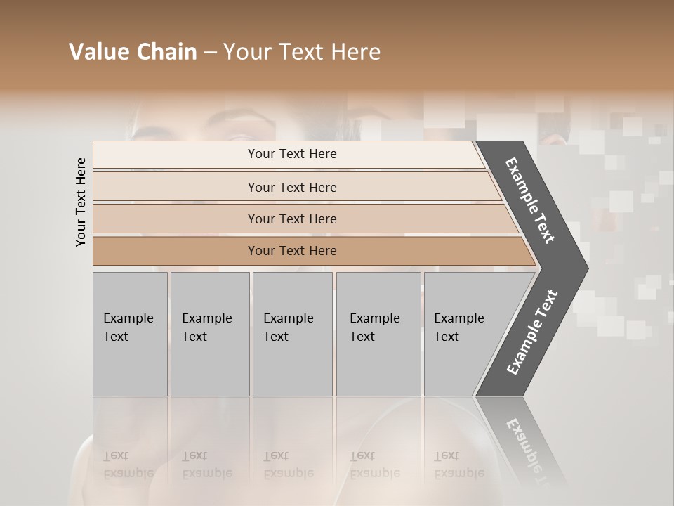 Palm Freshness Eyes PowerPoint Template