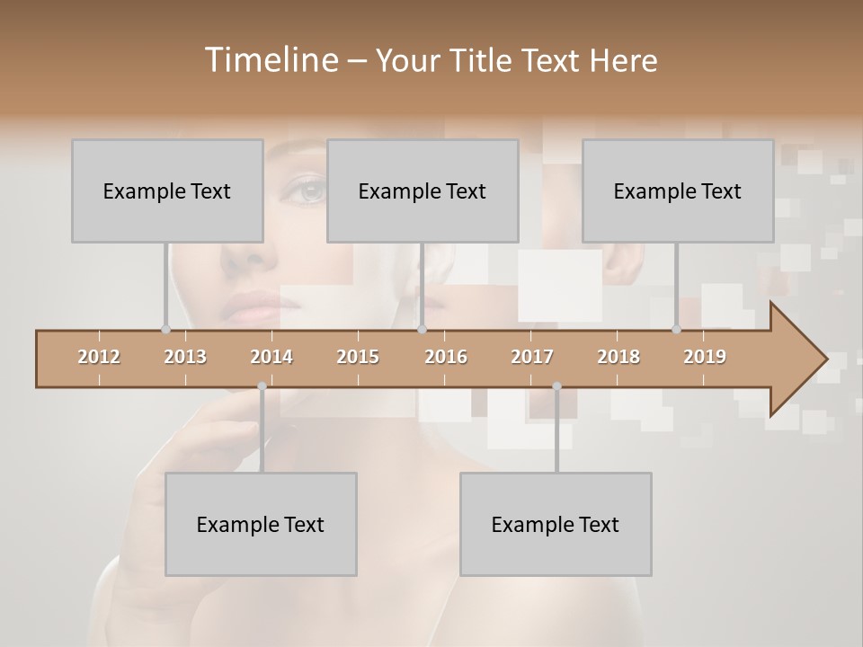 Palm Freshness Eyes PowerPoint Template