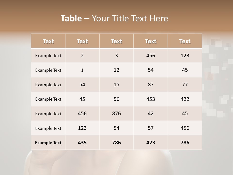 Palm Freshness Eyes PowerPoint Template