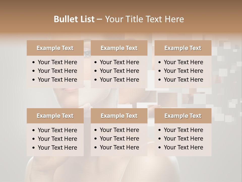 Palm Freshness Eyes PowerPoint Template