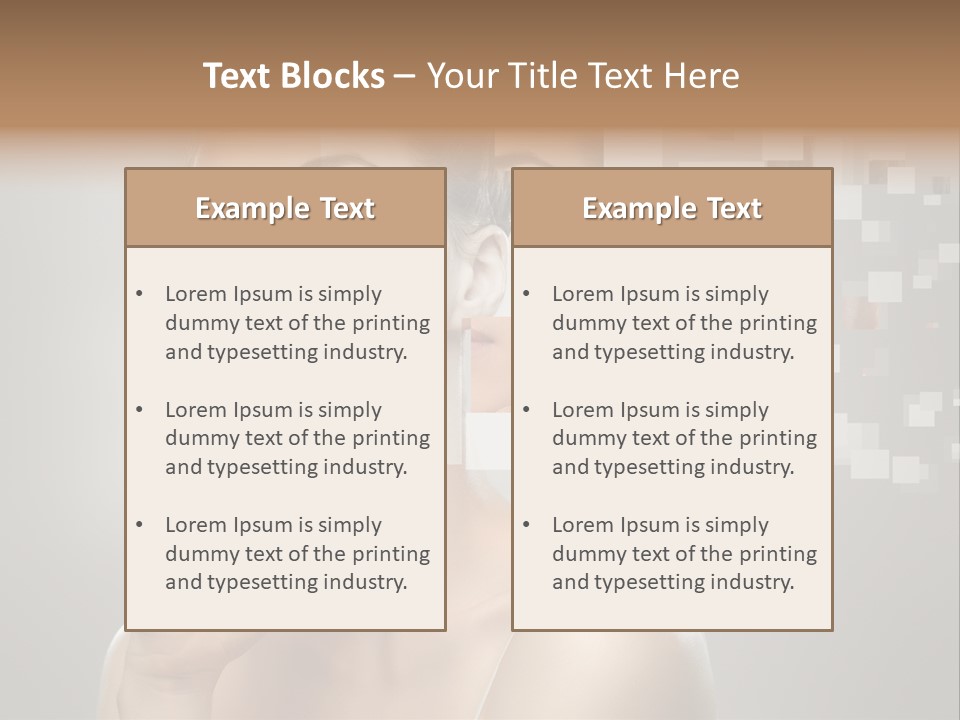 Palm Freshness Eyes PowerPoint Template