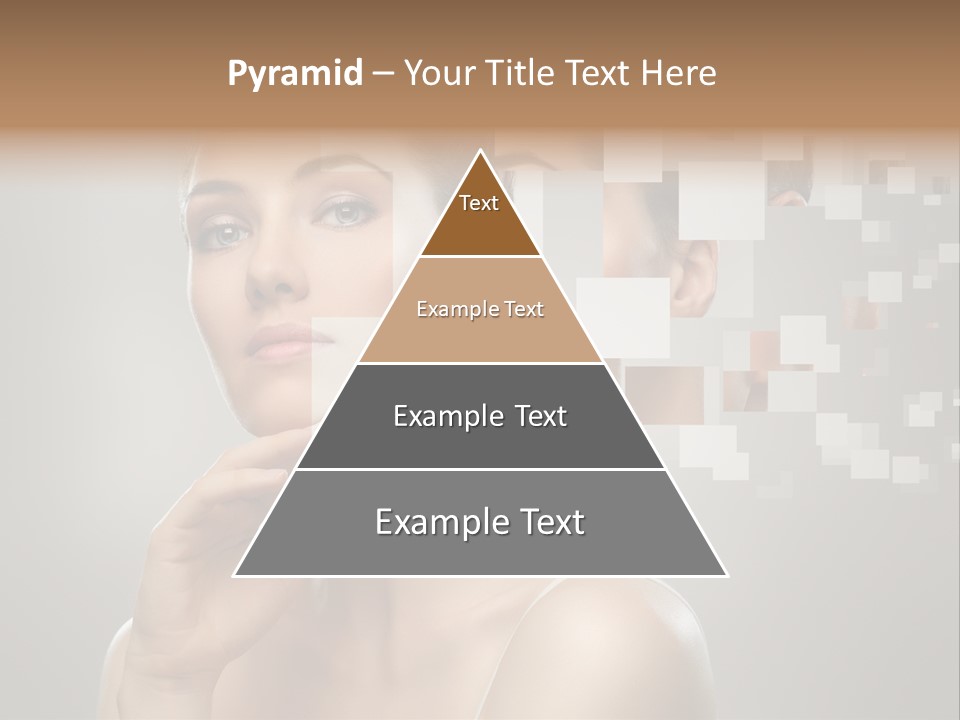 Palm Freshness Eyes PowerPoint Template