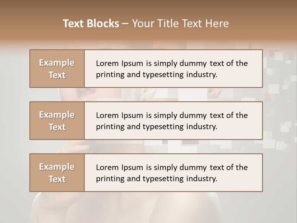 Palm Freshness Eyes PowerPoint Template