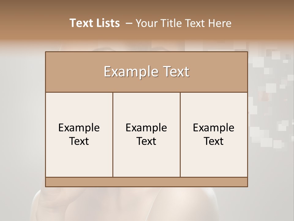 Palm Freshness Eyes PowerPoint Template