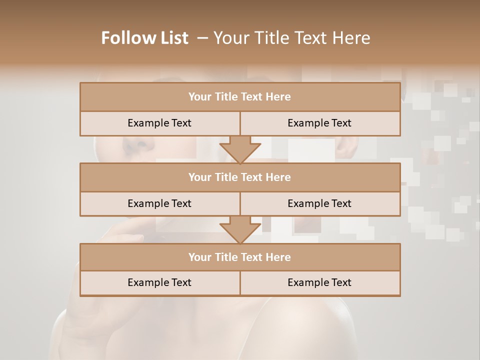 Palm Freshness Eyes PowerPoint Template