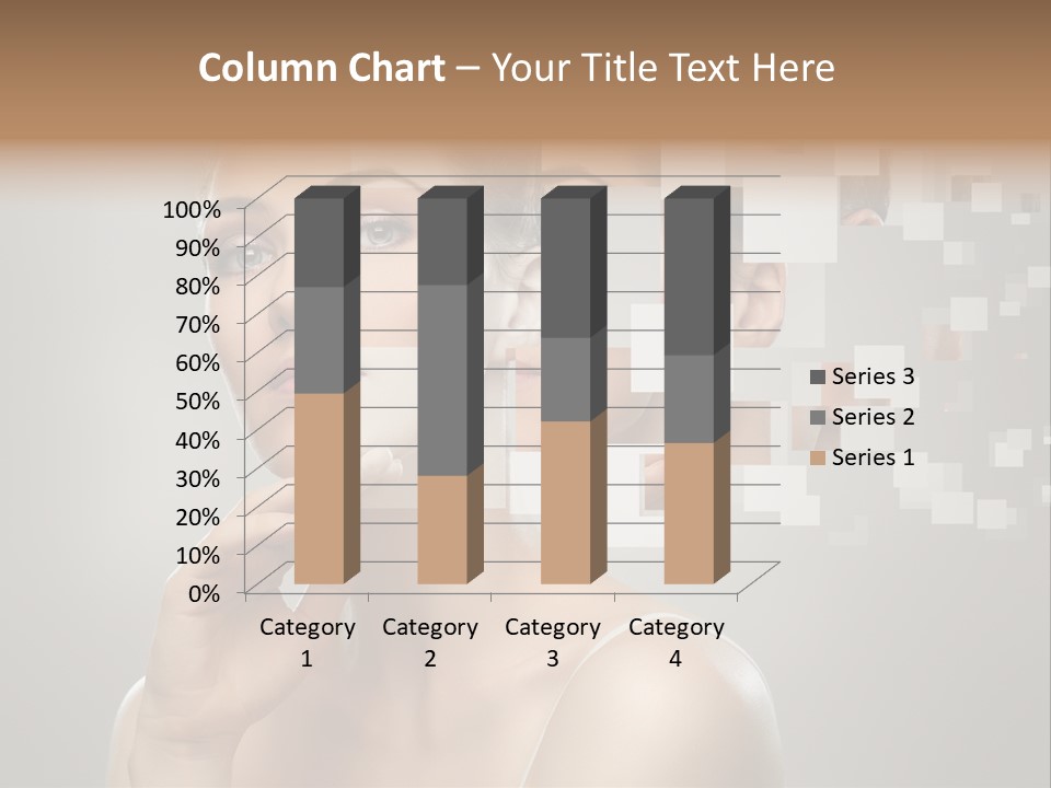 Palm Freshness Eyes PowerPoint Template