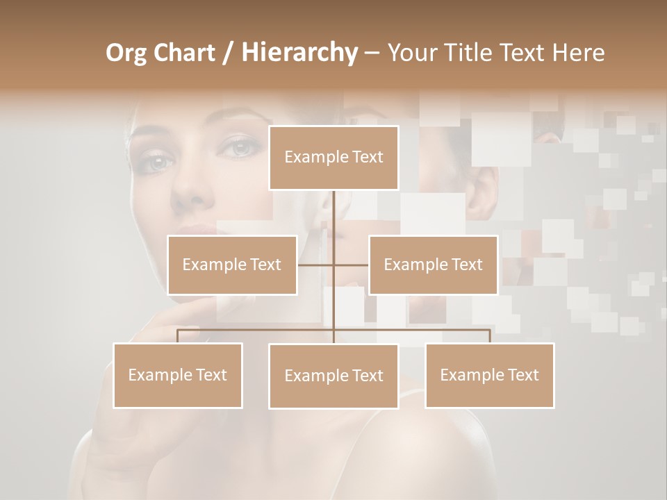 Palm Freshness Eyes PowerPoint Template