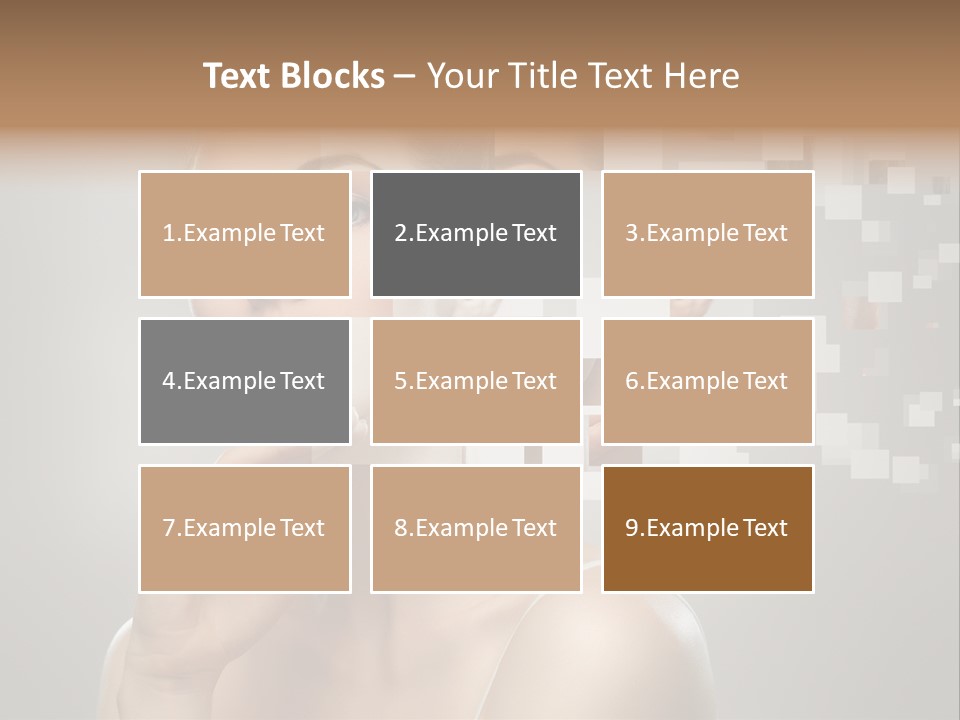 Palm Freshness Eyes PowerPoint Template